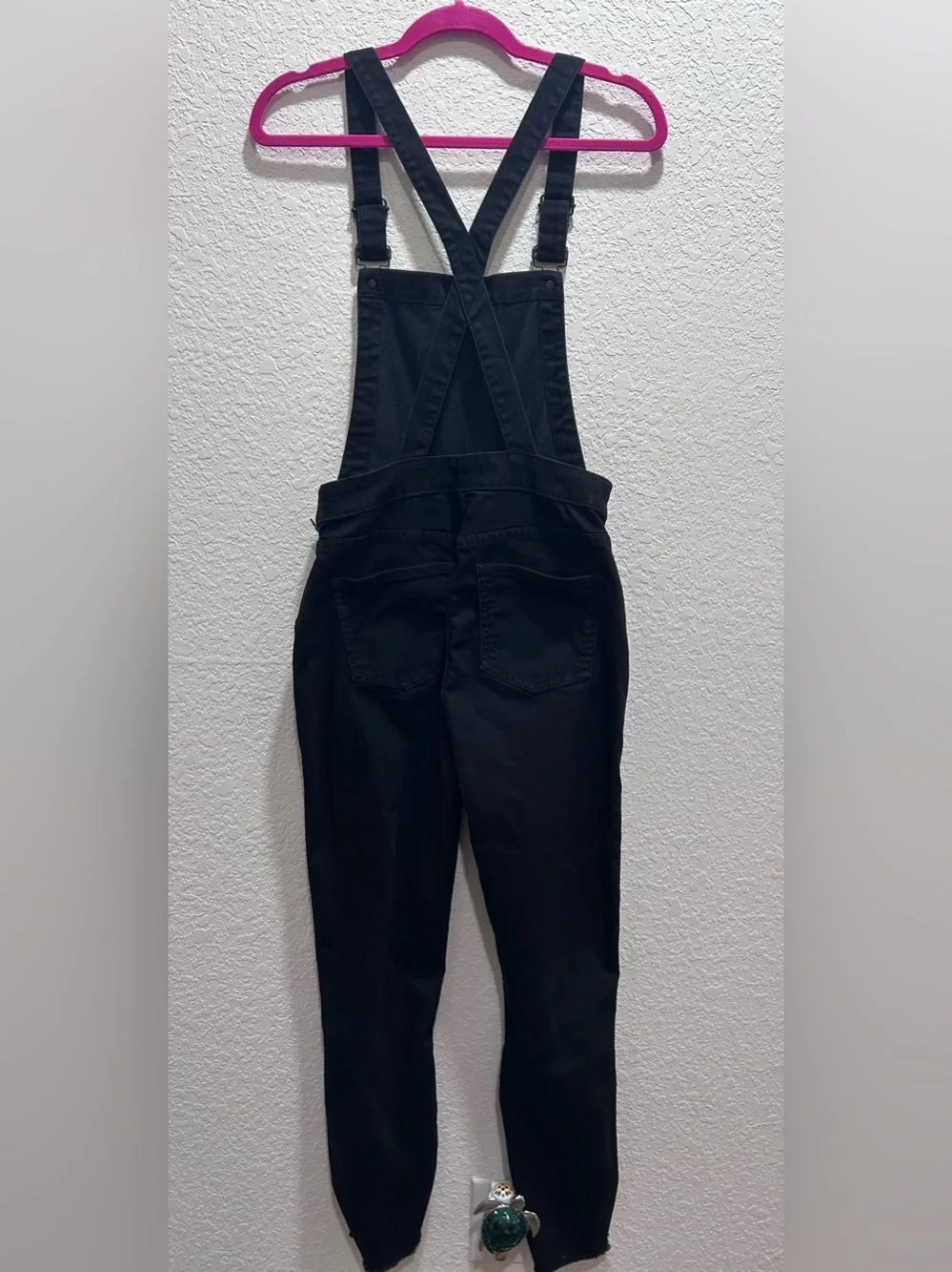 Madewell denim cross back Black Women's Denim Overalls Jeans EUC size medium